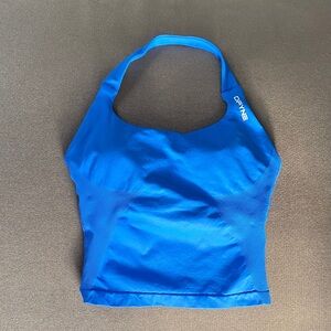Electric Blue Dfyne Impact Halter Top Size Small
